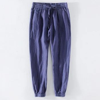 2020 Spring 100% Pure Linen Ankle-length Pants Men Cool Elasticated Waistband Drawstring Trousers Male Y2545
2020 Spring 100% Pure Linen Ankle-length Pants Men Cool Elasticated Waistband Drawstring Trousers Male Y2545