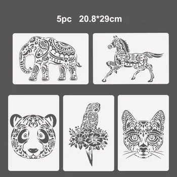 5pc Reusable Stencil Bullet Journal Painting Template DIY Wall Painting Scrapbook Coloring Embossing Album Decorative Template
5pc Reusable Stencil Bullet Journal Painting Template DIY Wall Painting Scrapbook Coloring Embossing Album Decorative Template