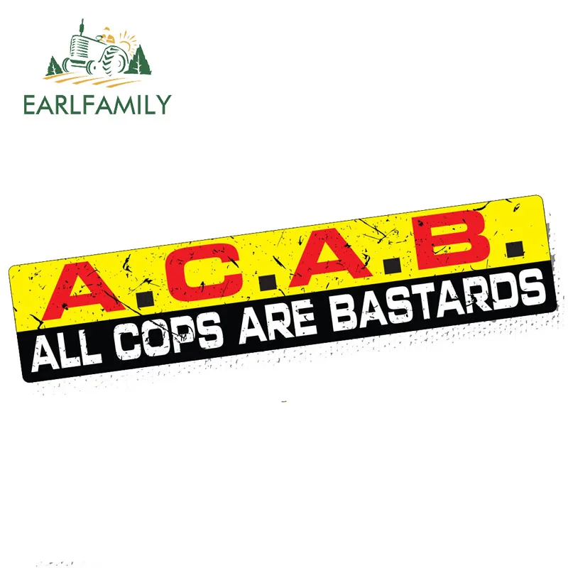 EARLFAMILY 15cm x 3cm Car Styling A.C.A.B. Sticker Decal Vinyl JDM Funny Bumper Car Truck Acab Cops Redneck Racing Car Stickers 
EARLFAMILY 15cm x 3cm Car Styling A.C.A.B. Sticker Decal Vinyl JDM Funny Bumper Car Truck Acab Cops Redneck Racing Car Stickers