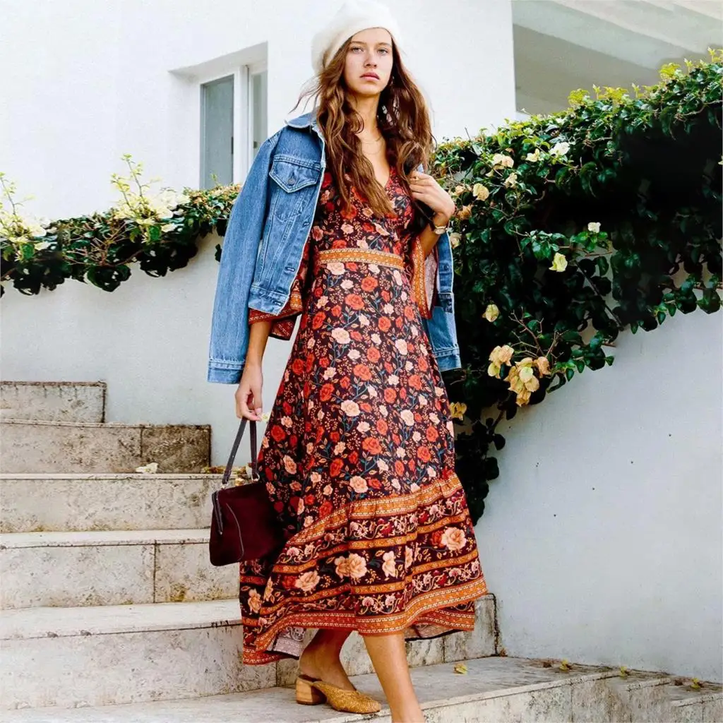 Boho Summer Women Long Kimono Cardigan V Neck Floral Print Sashes Short Sleeve Vintage Loose Casual Jacket 2019 Beach Kimonos
Boho Summer Women Long Kimono Cardigan V Neck Floral Print Sashes Short Sleeve Vintage Loose Casual Jacket 2019 Beach Kimonos