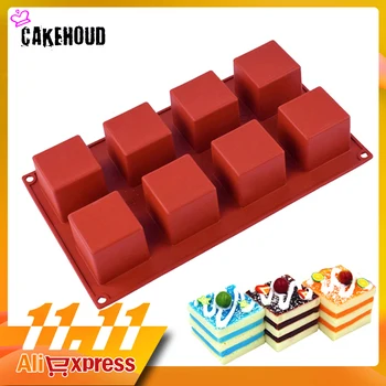 CAKEHOUD 8 holes Small Square 3D Shape Non-Stick Silicone Cake Mold for Baking DIY Jelly Muffin Mousse Ice-creams Chocolate Tool
CAKEHOUD 8 holes Small Square 3D Shape Non-Stick Silicone Cake Mold for Baking DIY Jelly Muffin Mousse Ice-creams Chocolate Tool