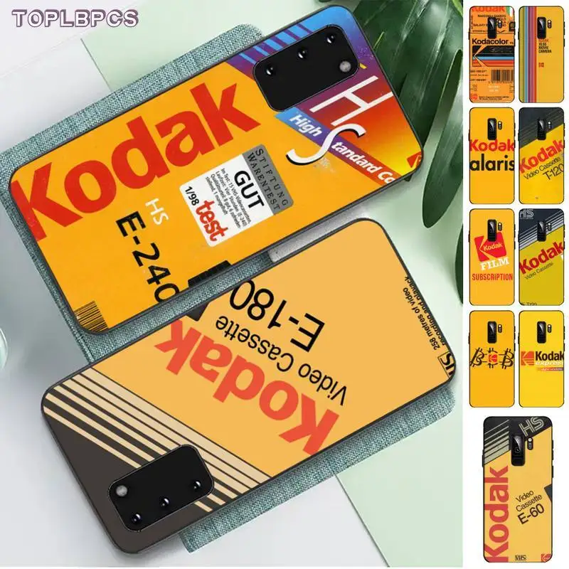 TOPLBPCS Japanese brand film Fashion Soft Kodak Soft Phone Cover for Samsung S6 S10 5G S7 EDGE S8 S9 S10 S20 PLUS S10Lite