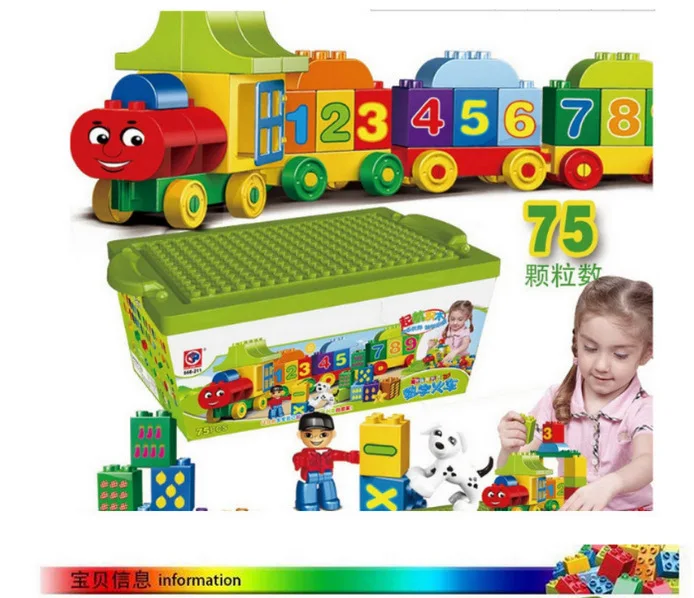Hot Selling New Educational Fight Inserted Large Particles Building Blocks with Numbers Small Train Series 75 Block Barrel Child
Hot Selling New Educational Fight Inserted Large Particles Building Blocks with Numbers Small Train Series 75 Block Barrel Child