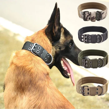 Large Dog Collar Army Green Double Row Adjustable Buckle Thickened Collar Strong Canvas Nylon Dog Collar For Shepherd Dogs
Large Dog Collar Army Green Double Row Adjustable Buckle Thickened Collar Strong Canvas Nylon Dog Collar For Shepherd Dogs