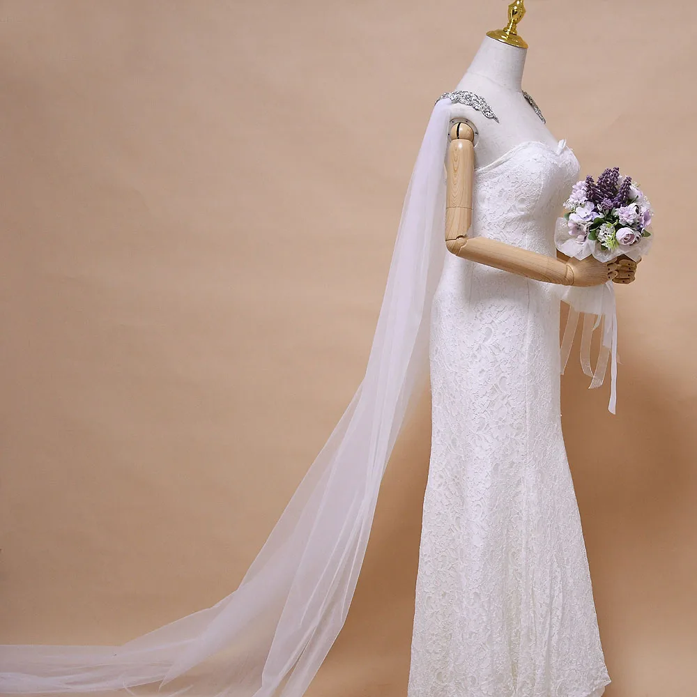 TOPQUEEN G19 Elegant 3M Long Bride Shawl Tulle with Rhinestones Wedding Cape Appilqued Crystals Pearls for Strapless Dress
TOPQUEEN G19 Elegant 3M Long Bride Shawl Tulle with Rhinestones Wedding Cape Appilqued Crystals Pearls for Strapless Dress