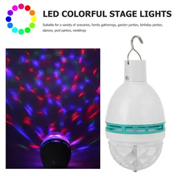 3W RGB LED Colorful Auto Rotating Bulb Stage Light Party Disco Home Decor Lamp Small and Exquisite Appearance Portability
3W RGB LED Colorful Auto Rotating Bulb Stage Light Party Disco Home Decor Lamp Small and Exquisite Appearance Portability