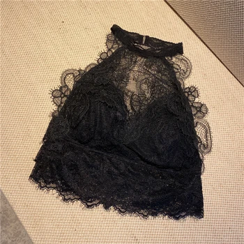 2020 Spring and Summer INS Sexy Backless Chest Pad Halter Elasticity Lace Tank Top Women's Tops Sexy Shirt Mujer
2020 Spring and Summer INS Sexy Backless Chest Pad Halter Elasticity Lace Tank Top Women's Tops Sexy Shirt Mujer