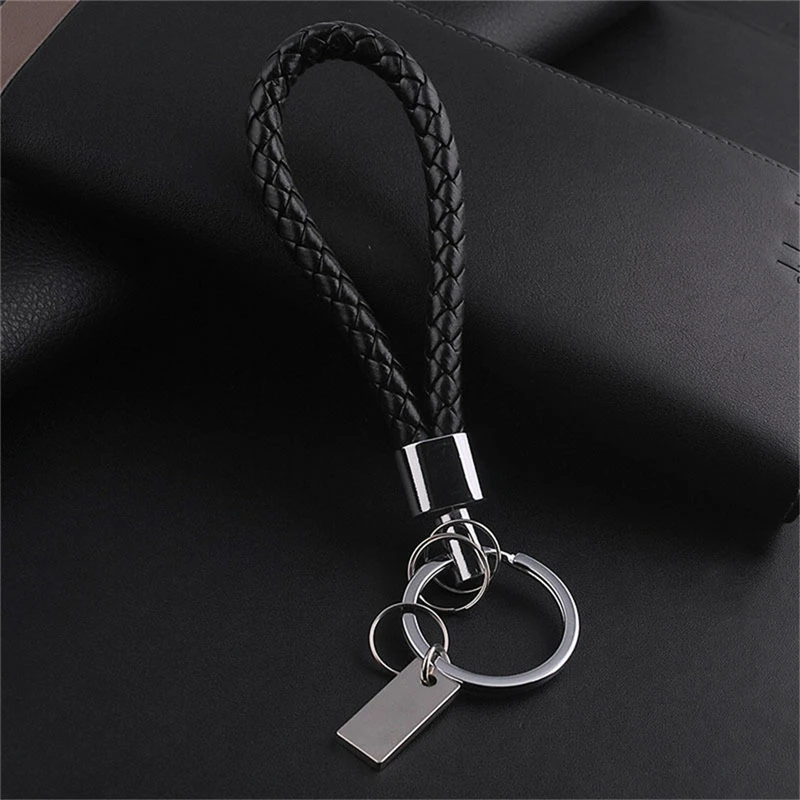 

1PCS Men Leather Key Chain Ring Keyfob Car Keyring Keychain Gift
