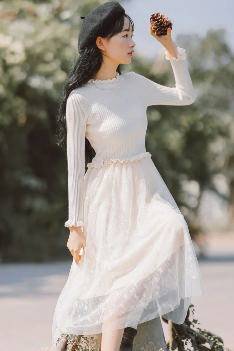 מורי ילדה סתיו חורף נשים סוודר שמלת Alyaboomty מישמש שחור סרוג כוכבים רשת שמלת רומנטי סריגה טול ארוך שמלה מורי ילדה סתיו חורף נשים סוודר שמלת Alyaboomty מישמש שחור סרוג כוכבים רשת שמלת רומנטי סריגה טול ארוך שמלה