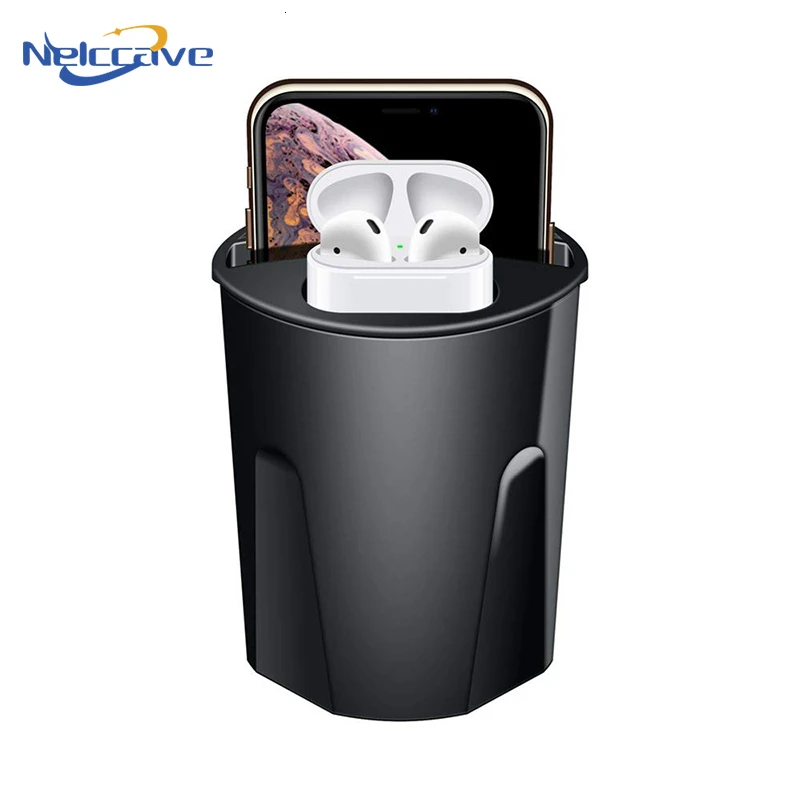 Qi Wireless Car Charger Cup For iPhone 11 Pro XS Max XR X 8 Samsung Xiaomi Huawei Car Charging Wireless Dock For Apple Airpods
Qi Wireless Car Charger Cup For iPhone 11 Pro XS Max XR X 8 Samsung Xiaomi Huawei Car Charging Wireless Dock For Apple Airpods
