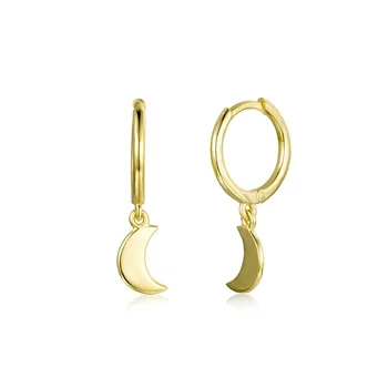 LOZRUNVE Simple 925 Sterling Silver High Minimal Delicate Moon Dangle Huggie Hoop
LOZRUNVE Simple 925 Sterling Silver High Minimal Delicate Moon Dangle Huggie Hoop