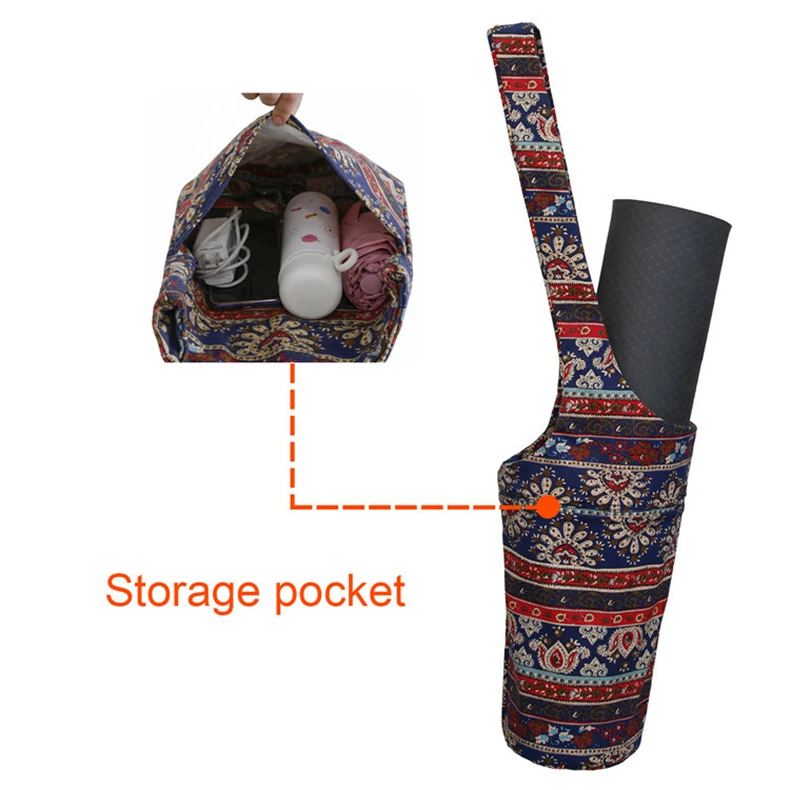 Fashion Sports Yoga Mat Storage Shoulder Bag Bohemian Fitness Bag Messenger Bag Cylinder Yoga Bag Fashion Sports Yoga Mat Storage Shoulder Bag Bohemian Fitness Bag Messenger Bag Cylinder Yoga Bag