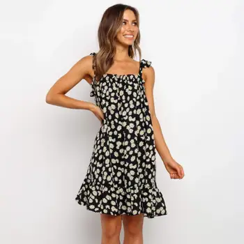 Daisy Print Ruffles Camisole Chiffon Mini Dress Women Sundress Summer Beach Dresses Camisole Party Dresses B2
Daisy Print Ruffles Camisole Chiffon Mini Dress Women Sundress Summer Beach Dresses Camisole Party Dresses B2