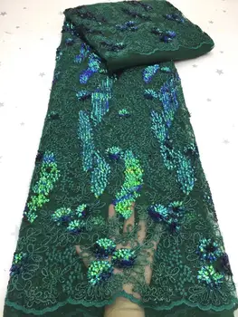 Nigerian sequins Lace Fabric 2020 green High Quality African 3D Net Lace Fabric Wedding French Tulle Lace Material For Dress
Nigerian sequins Lace Fabric 2020 green High Quality African 3D Net Lace Fabric Wedding French Tulle Lace Material For Dress