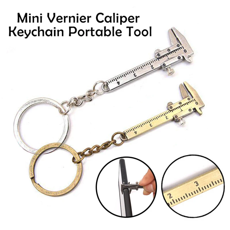 New Mini Vernier Caliper Measurement Model Key Chain Measuring Zinc Alloy Stylish Silver Key Chain For Woodworking Tools^1
New Mini Vernier Caliper Measurement Model Key Chain Measuring Zinc Alloy Stylish Silver Key Chain For Woodworking Tools^1