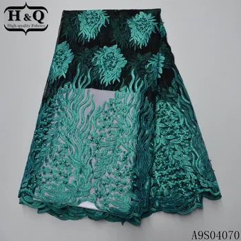 H&Q african tulle lace fabric 2020 high quality embroidery with beads and stones french net lace fabrics 5 yards/piece for dress
H&Q african tulle lace fabric 2020 high quality embroidery with beads and stones french net lace fabrics 5 yards/piece for dress