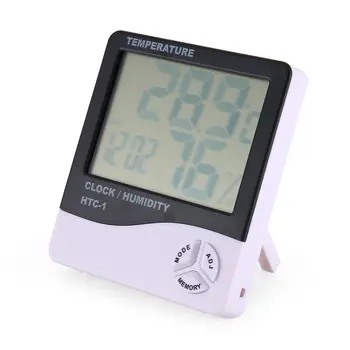 HTC-1 Thermohygrometer Single Temperature Large Screen Household Electronic Thermohygrometer With Alarm Clock
HTC-1 Thermohygrometer Single Temperature Large Screen Household Electronic Thermohygrometer With Alarm Clock