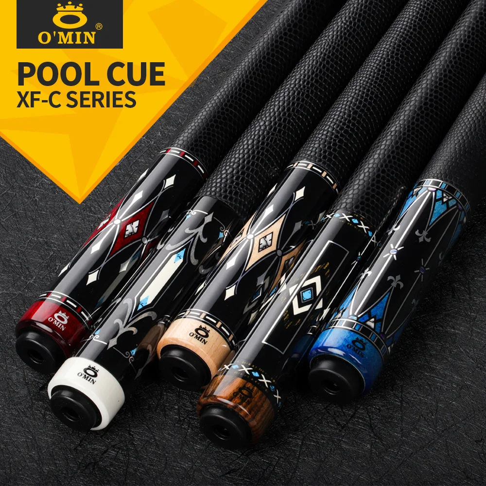 OMIN XF-C Billiard Pool Cue 12.8mm Tip Canadian Maple Shaft Radial Pin Joint Leather Grip Adjustable Weight Billiards Stick Kit
OMIN XF-C Billiard Pool Cue 12.8mm Tip Canadian Maple Shaft Radial Pin Joint Leather Grip Adjustable Weight Billiards Stick Kit