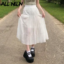 ALLNeon Y2K Fairy Grunge High Waist White Ruffles Skirts Goblin Aesthetics Basic Double Layer A-line Mid Skirt Cottagecore Cloth
ALLNeon Y2K Fairy Grunge High Waist White Ruffles Skirts Goblin Aesthetics Basic Double Layer A-line Mid Skirt Cottagecore Cloth