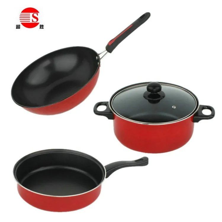 Korean Style Non-stick Colorful Three-piece Set Pot Exhibition Pin Wandering Peddler Supermarket Gift Cookware Multi-functional
Korean Style Non-stick Colorful Three-piece Set Pot Exhibition Pin Wandering Peddler Supermarket Gift Cookware Multi-functional
