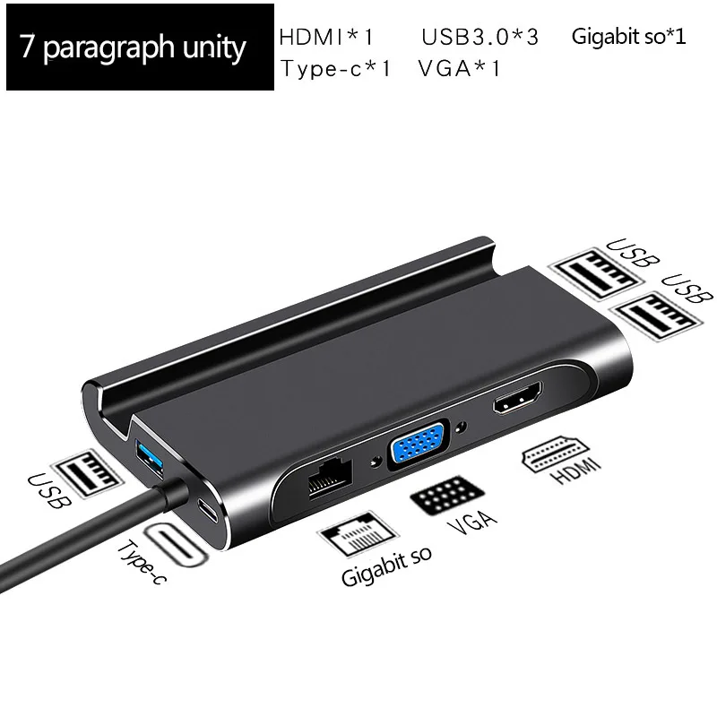 Type C to HDMI Hub Adapter USB hub Docking Station USB 3.0 HDMI VGA RJ45 PD Converter for Laptop Macbook Pro Dock Hub
Type C to HDMI Hub Adapter USB hub Docking Station USB 3.0 HDMI VGA RJ45 PD Converter for Laptop Macbook Pro Dock Hub
