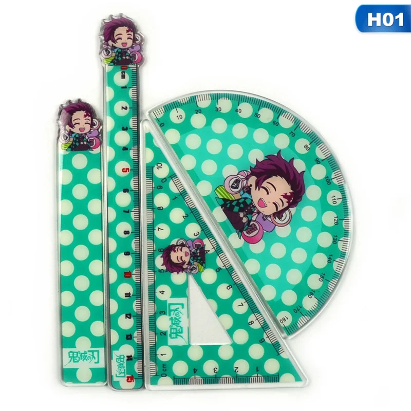 Anime Demon Slayer: Kimetsu No Yaiba Cosplay Drawing Measurement Geometry Triangle Ruler Straightedge Protractor 4Pcs/Set
Anime Demon Slayer: Kimetsu No Yaiba Cosplay Drawing Measurement Geometry Triangle Ruler Straightedge Protractor 4Pcs/Set