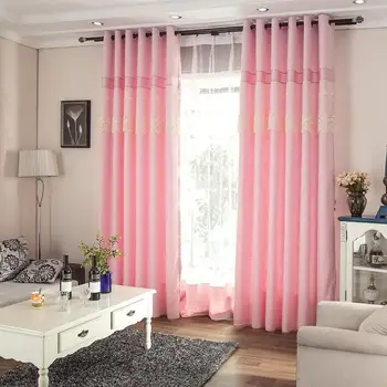 Cotton Stitching Curtains for Living Dining Room Bedroom Modern Minimalist Small Fresh Wedding Finished Curtains Special 
Cotton Stitching Curtains for Living Dining Room Bedroom Modern Minimalist Small Fresh Wedding Finished Curtains Special