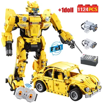 1124pcs Technic City Movie Hornet Robot Vehicles Building Blocks Child Toys Remote Deformation Car Bricks Toys for Boys Gifts
1124pcs Technic City Movie Hornet Robot Vehicles Building Blocks Child Toys Remote Deformation Car Bricks Toys for Boys Gifts