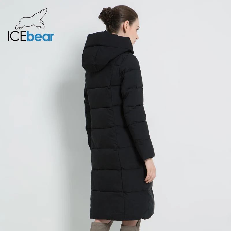 ICEbear 2020 Новая женская модная брендовая парка зимняя куртка простой дизайн с