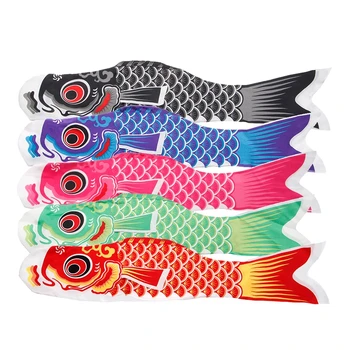 잉어 노보리 바람 양말 코이노보리 다채로운 물고기 깃발 벽걸이 장식 55cm 70cm 100cm 150cm, 다양한 색상