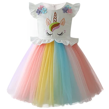 2018 New style 2-10 year summer dress Unicorn children princess dress Children's clothing girls dress wedding dress 
2018 New style 2-10 year summer dress Unicorn children princess dress Children's clothing girls dress wedding dress
