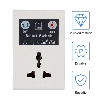 Professional UK/EU 220V Phone RC Remote Wireless Control Smart Switch GSM Socket Power Plug for Home Household Appliance
Professional UK/EU 220V Phone RC Remote Wireless Control Smart Switch GSM Socket Power Plug for Home Household Appliance