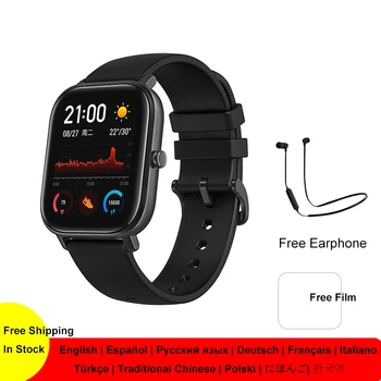 Amazfit GTS Smartwatch GPS Sport Smart Watch 2020 24 Days Battery Music Control Huami Bluetooth Wearable Watch for Women Men
Amazfit GTS Smartwatch GPS Sport Smart Watch 2020 24 Days Battery Music Control Huami Bluetooth Wearable Watch for Women Men