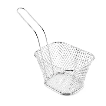 Square Mesh Frying Basket Stainless Steel French Fry Chips Net Strainer Kitchen Cooking Oil Frying Filter Food Holder Tools 
Square Mesh Frying Basket Stainless Steel French Fry Chips Net Strainer Kitchen Cooking Oil Frying Filter Food Holder Tools