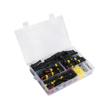 26 Sets Waterproof Car Auto Electrical Wire Connector Plug 1-4 Pin Way Plug Kit