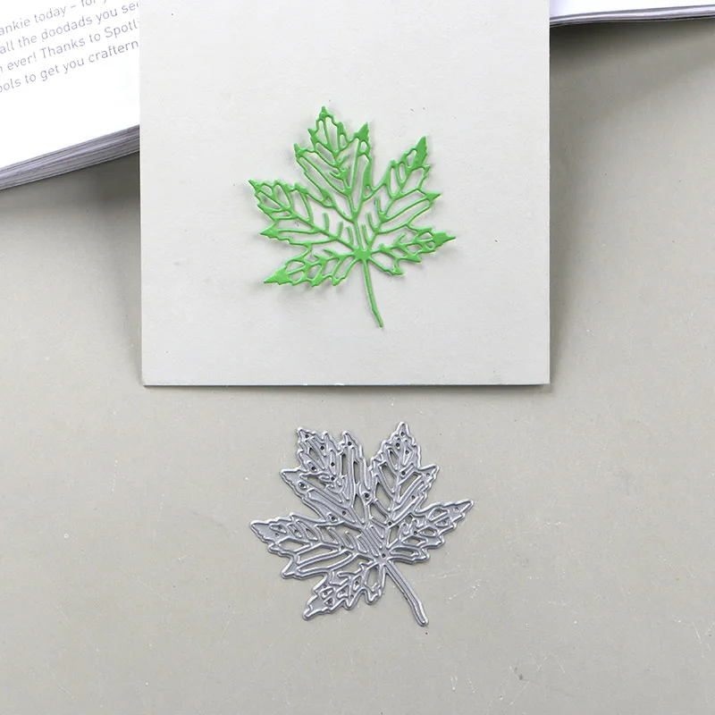 Металлические Вырубные штампы duрождения кружевные кленовые листья трафарет