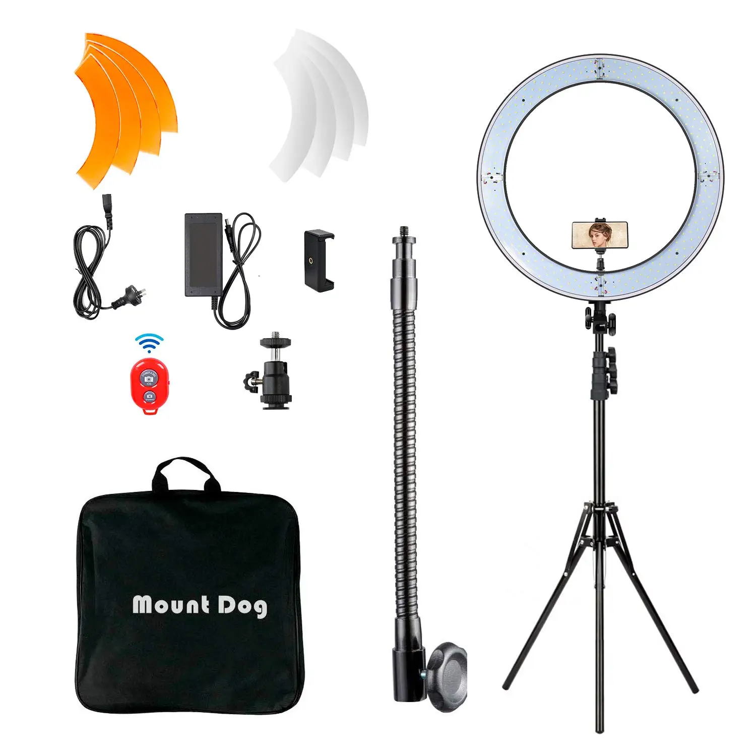 18" ring light kit 55W Bluetooth LED ring light lighting with tripod dimmable 3200K / 5500K YouTube ring lighting ring light
18" ring light kit 55W Bluetooth LED ring light lighting with tripod dimmable 3200K / 5500K YouTube ring lighting ring light