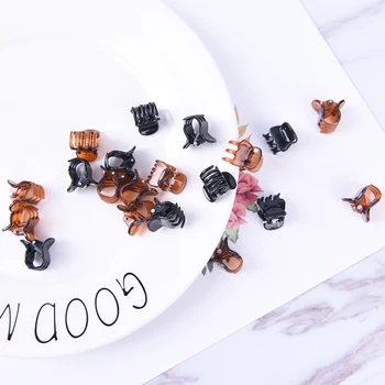 24Pcs/set Mini Cute Hair Clip 6 Claws Black Coffee Plastic Clip Korean Version Strange Hand Clip Small Claw Hair Accessories
24Pcs/set Mini Cute Hair Clip 6 Claws Black Coffee Plastic Clip Korean Version Strange Hand Clip Small Claw Hair Accessories