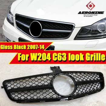 For Mercedes C W204 C204 Saloon Coupe Sports C63 Style Front Grille Grill Grills ABS Gloss Black Direct 1:1 Replacement 2007-14 
For Mercedes C W204 C204 Saloon Coupe Sports C63 Style Front Grille Grill Grills ABS Gloss Black Direct 1:1 Replacement 2007-14
