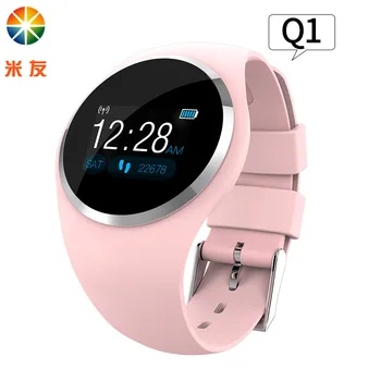 

M Friends Q1 Color Screen Smart Bracelet Long Standby Waterproof Heart Rate Blood Pressure Sleep Monitoring Health Female round