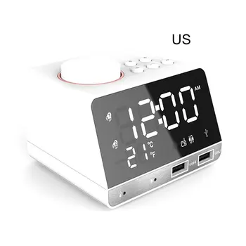 Dual Alarm Mirror Clock LED FM Radio Wireless Speaker With 2 USB Port Small Stereo Computer Car speakers
Dual Alarm Mirror Clock LED FM Radio Wireless Speaker With 2 USB Port Small Stereo Computer Car speakers
