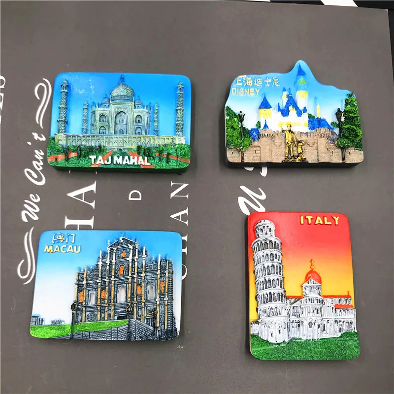 3D Stereo Magnetic Refrigerator Sticker India Taj Mahal Shanghai Macao Sanba Memorial Square Pisa Leaning Tower fridge magnet
3D Stereo Magnetic Refrigerator Sticker India Taj Mahal Shanghai Macao Sanba Memorial Square Pisa Leaning Tower fridge magnet