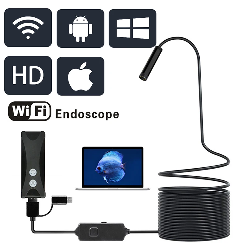 1200P Endoscope Camera Wireless Endoscope USB Borescope for IOS iPhone Android Samsung Smartphone PC camara endoscopica endoskop
1200P Endoscope Camera Wireless Endoscope USB Borescope for IOS iPhone Android Samsung Smartphone PC camara endoscopica endoskop