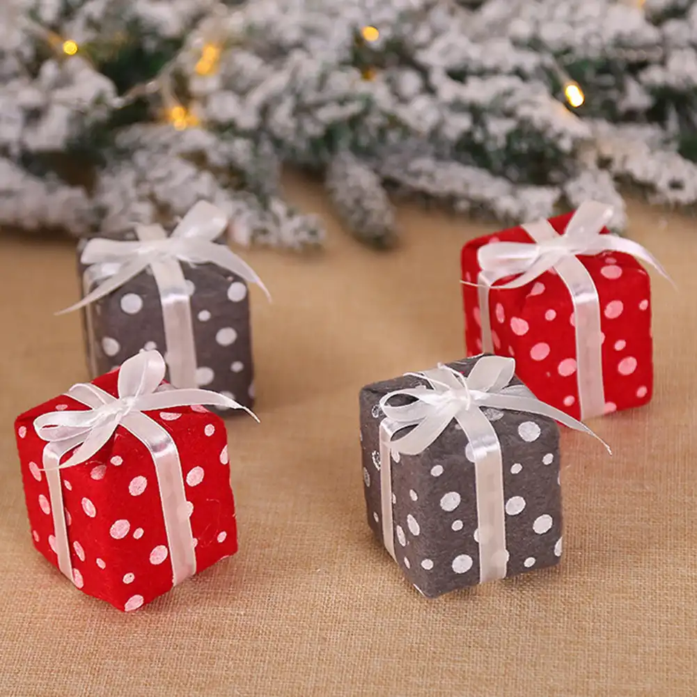 christmas tree gift box ball design pendant hanging ornament