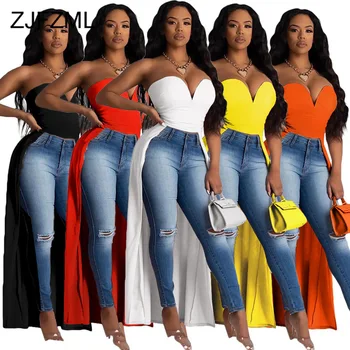 Sexy Front Split Summer Dress Women Strapless Sleeveless Solid Maxi Long Dress 2020 Causal Backless High Waist Maxi Party Dress
Sexy Front Split Summer Dress Women Strapless Sleeveless Solid Maxi Long Dress 2020 Causal Backless High Waist Maxi Party Dress