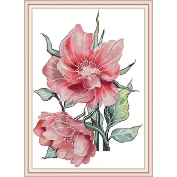Joy Sunday Stamped Cross Stitch Kits Two Peonies Patterns 14CT 11CT Printed Counted Handmade Art Craft Embroidery Needlework Set
Joy Sunday Stamped Cross Stitch Kits Two Peonies Patterns 14CT 11CT Printed Counted Handmade Art Craft Embroidery Needlework Set