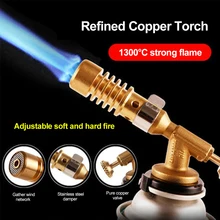 Portable Gas Torch Flame Gun Blowtorch Copper Flame Butane gas-Burner Lighter Heating Welding for Outdoor Camping BBQ Spray Gun
Portable Gas Torch Flame Gun Blowtorch Copper Flame Butane gas-Burner Lighter Heating Welding for Outdoor Camping BBQ Spray Gun