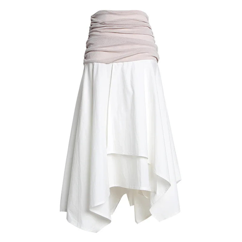 Irregular Long Skirts Pleated Women Layed Patchwork Mesh Tight Hight Waist Zipper Midi Skirt Femmle 2020 Spring Summer Fashion
Irregular Long Skirts Pleated Women Layed Patchwork Mesh Tight Hight Waist Zipper Midi Skirt Femmle 2020 Spring Summer Fashion