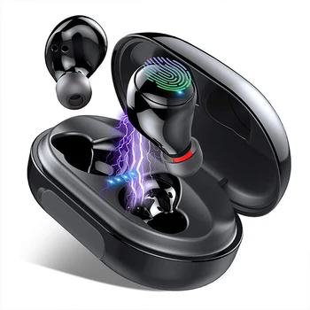 True Wireless Bluetooth Earphone IPX8 Waterproof Wireless Bluetooth Headset Auto Pairing HD Sound Earbuds 3500mAh Charge Box 
True Wireless Bluetooth Earphone IPX8 Waterproof Wireless Bluetooth Headset Auto Pairing HD Sound Earbuds 3500mAh Charge Box