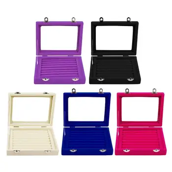 7 Slots Jewellery Box Portable Velvet Glass Ring Storage Case Earring Tray Holder Organizer obag handles swissgear 
7 Slots Jewellery Box Portable Velvet Glass Ring Storage Case Earring Tray Holder Organizer obag handles swissgear